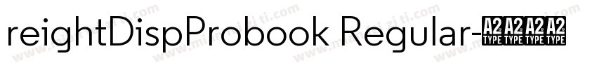 reightDispProbook Regular字体转换